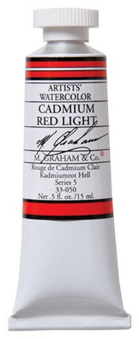 Cadmium Red Light 15ml / Watercolor / M. Graham