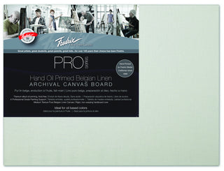 9x12" / Hand Oil Primed Belgian Linen Canvas Board / Fredrix Pro Series