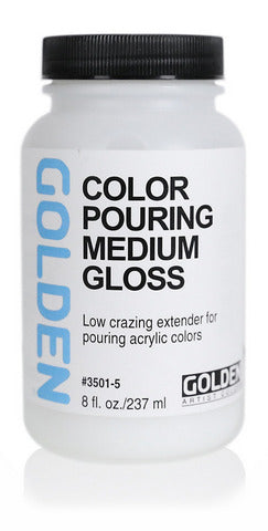 8oz / Gloss Color Pouring Medium / Golden