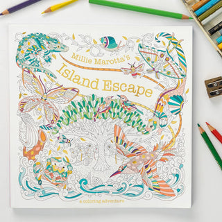 "Island Escape" / Coloring Book by Millie Marotta