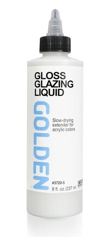 8oz / Gloss Acrylic Glazing Liquid / Golden