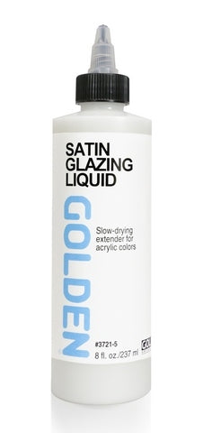 8oz / Satin Acrylic Glazing Liquid / Golden