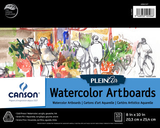 8x10" / Watercolor Artboard Plein Air Pad / Canson