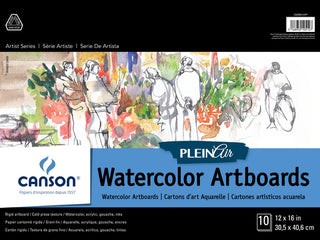 12x16" / Watercolor Artboard Plein Air Pad / Canson