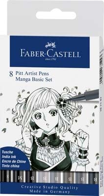 Manga / PITT Artist Brush Pen Marker Set / Faber-Castell