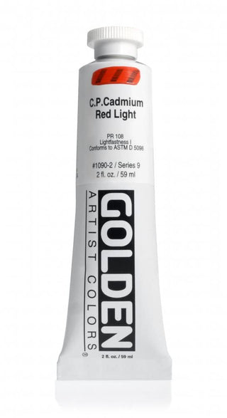 C.P. Cadmium Red Light 2oz / Heavy Body Acrylics / Golden Paints