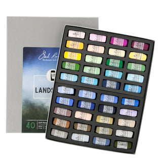 Set of 40 / Landscape / Handrolled Soft Pastels / Jack Richeson