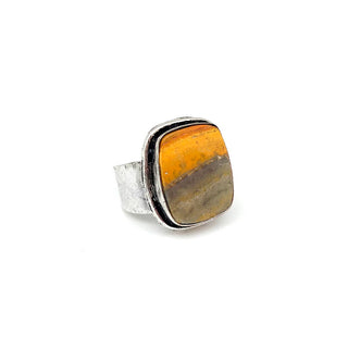 Kashi Semiprecious Large Stone Ring - Bumblebee Jasper