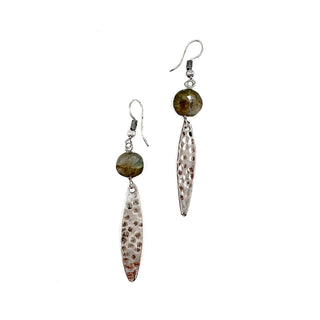 Banjara Collection Earrings - Labradorite, Silver Drops