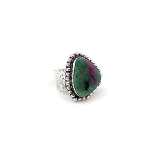 Kashi Semiprecious Large Stone Ring - Ruby Zoisite