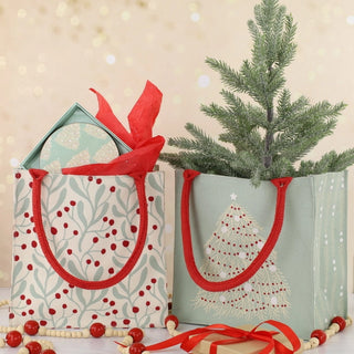 Winter Themed / Itsy Bitsy Reusable Tote or Gift Bags