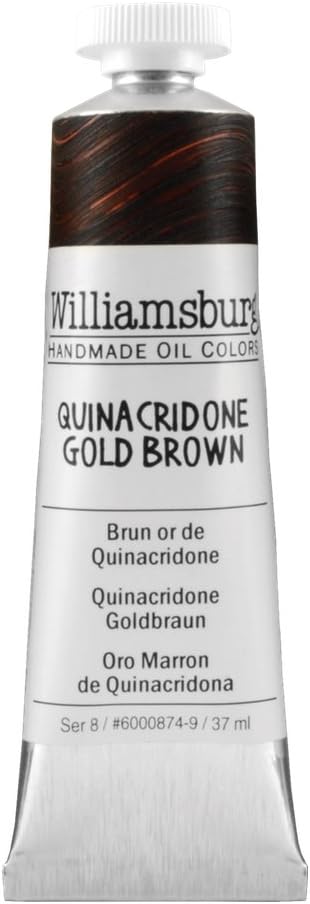 Quinacridone Gold Brown 37ml/ Williamsburg Handmade Oil Color