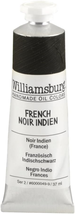 French Noir Indien 37ml / Williamsburg Handmade Oil Color