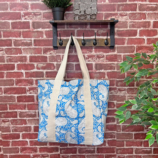 Block-Printed Canvas Bags - Multiple Styles