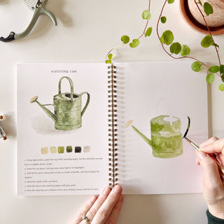 "Garden" / Beginner Watercolor Workbook
