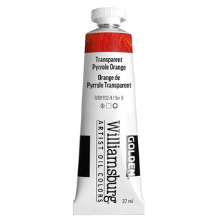 Transp Pyrrole Orange / 37mL / Williamsburg Handmade Oil Color