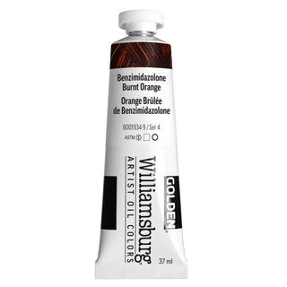 Benzim Burnt Orange / 37mL / Williamsburg Handmade Oil Color