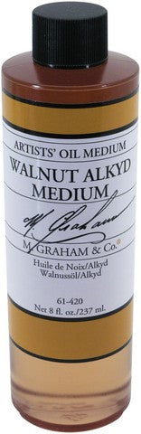 8oz / Walnut Alkyd Oil Medium / M. Graham