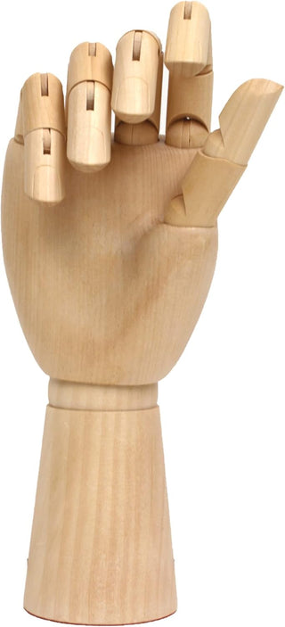 12" / Articulated Wooden Right Hand / Art Alternatives