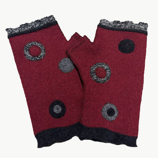 Boiled Wool Felt Fingerless Gloves / Woolflower