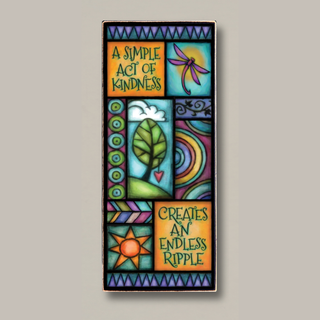 "Act of Kindness" / Wooden Plaque Art / Michael Macone