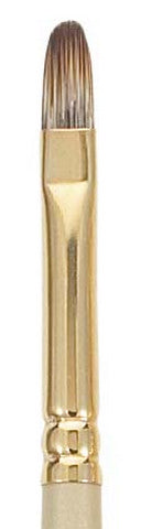Short Filbert / Long Handle Synthetic Mongoose Oil Brushes / Imperial 6600