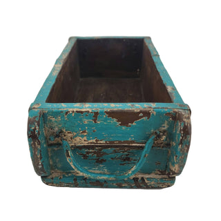 Blue Vintage Brick Mould/Wooden Planter