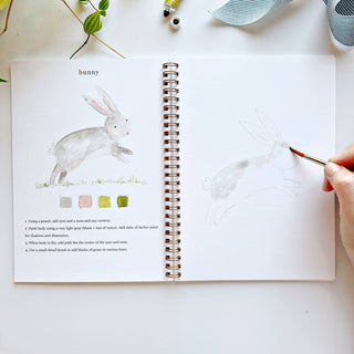"Animals" / Beginner Watercolor Workbook