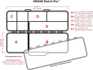 Artbin Sketch Pac Art Box