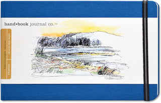 8.25x5.5” / Ultramarine Blue / Large Landscape Artist Journal / Handbook Journal Co