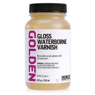 8oz / Gloss Waterborne Varnish / Golden