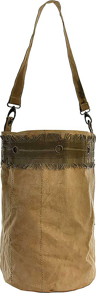 Recycled Military Tent Bucket Bag