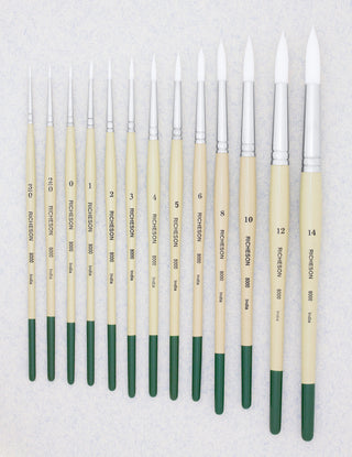 Various Sizes / Round / Short Handle Synthetic Watercolor Brushes / Jack Richeson