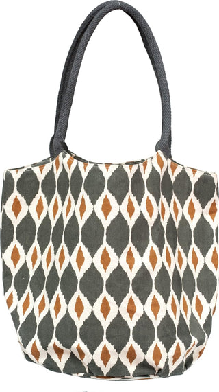 Jai Ikat Grey Bucket Bag