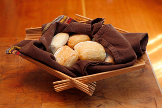 Dark Tea Stained / Wide Folding Chopstick Basket: 30 Pairs - Dark Tea Stained