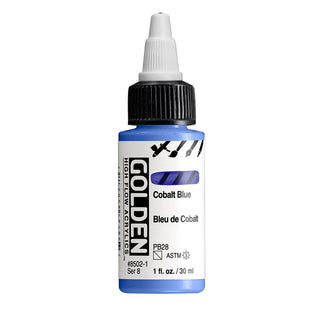 Cobalt Blue / 1oz / High Flow Acrylics / Golden Paints