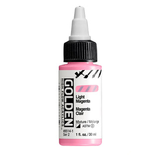 Light Magenta / 1oz / High Flow Acrylics / Golden Paints