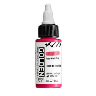 Naphthol Pink / 1oz / High Flow Acrylics / Golden Paints