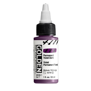 Permanent Violet Dark / 1oz / High Flow Acrylics / Golden Paints