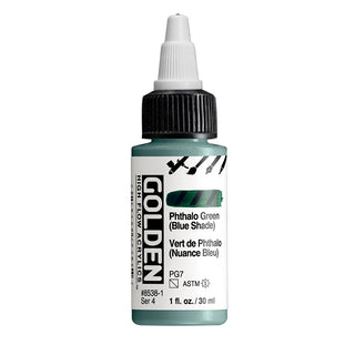 Phthalo Green (Blue Shade) / 1oz / High Flow Acrylics / Golden Paints