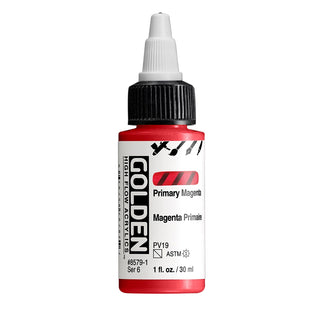 Primary Magenta / 1oz / High Flow Acrylics / Golden Paints