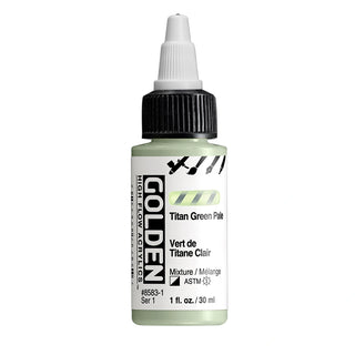 Titan Green Pale / 1oz / High Flow Acrylics / Golden Paints