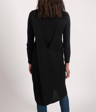 Firenze Stone Washed Linen Cross Back Smock Apron / KAF Home