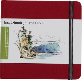 8.25x5.5” / Vermilion Red / Large Landscape Artist Journal / Handbook Journal Co