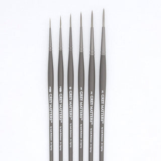 Size 3 / Synthetic Signing Brushes / Grey Matters