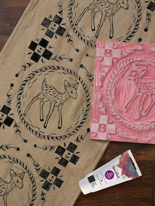 2.5oz / Fabric Block Printing Ink / Speedball