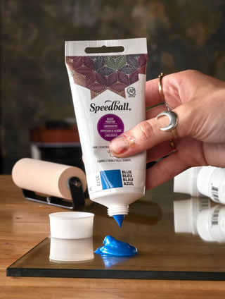 2.5oz / Fabric Block Printing Ink / Speedball