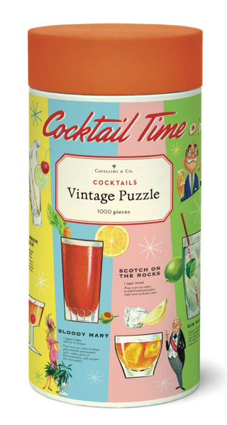 Vintage Cocktails 1000 pc Puzzle