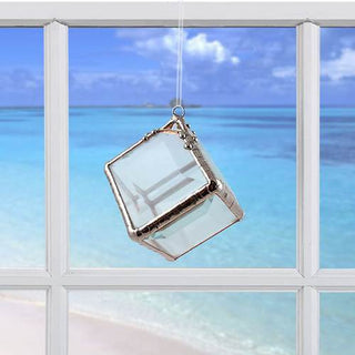 Mini Cubie / Glass Rainbow Water Prism Suncatcher