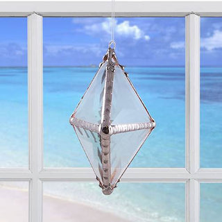 Double Pyramid / Glass Rainbow Water Prism Suncatcher
